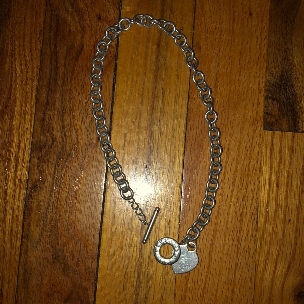 R Engraved Tiffany & Co Necklace and Bracelet
